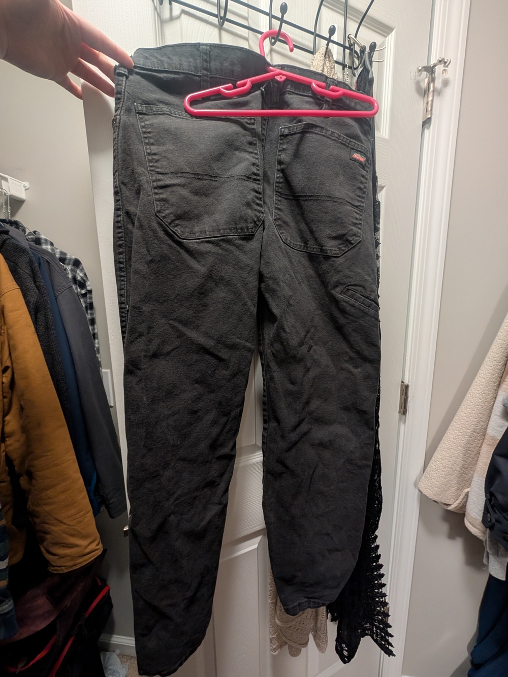 Dickies Men's Slim Straight Black Jeans